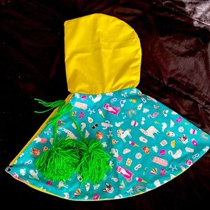 Little Girls’ Reversible Poncho